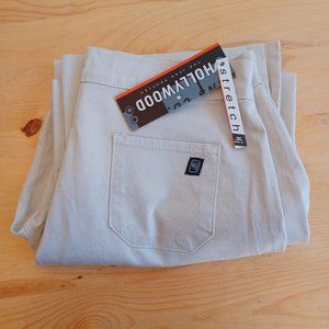 NEW!  Hollywood The Jeans People Women's Tan Pants Size 30 (4317)